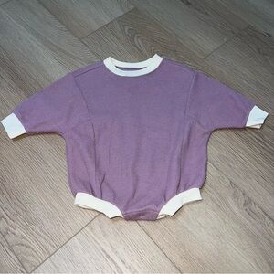 Purple Bubble Waffle Romper